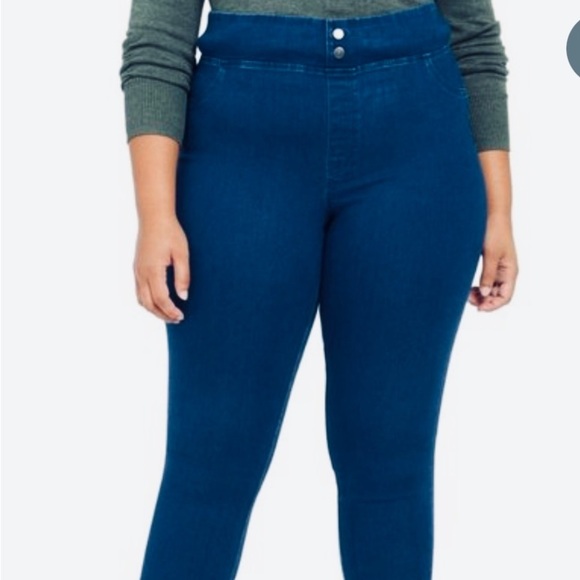 - NWT Hue Original Smoothing Denim Leggings 1X - Picture 1 of 5